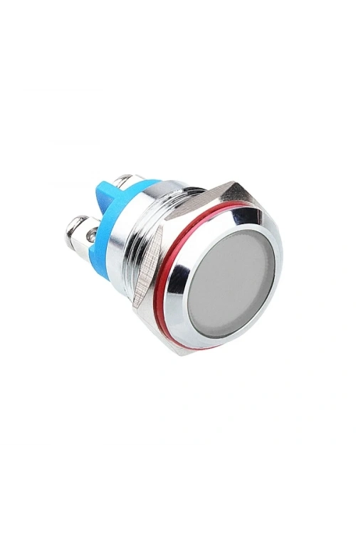 WD16L-P0 16mm 12-24V Metal Sinyal Lambası - Beyaz
