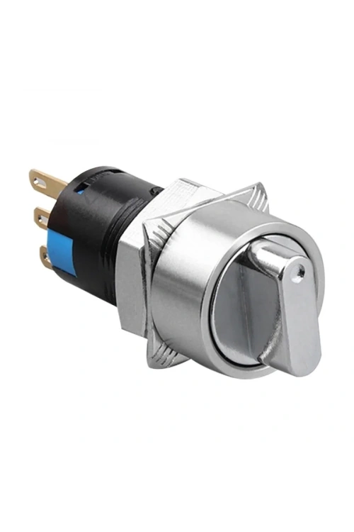 WD16X-P1 16mm Anahtarlı Mandal Buton 1NO+1NC