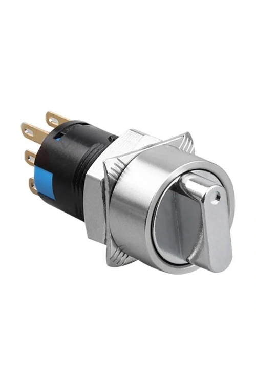 WD16X-P1 16mm Anahtarlı Mandal Buton 2NO+2NC