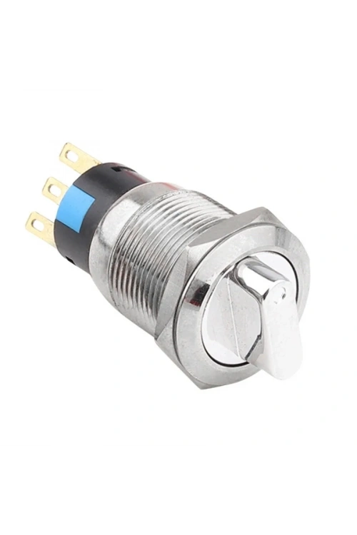 WD19X-P1 19mm Anahtarlı Mandal Buton 1NO+1NC
