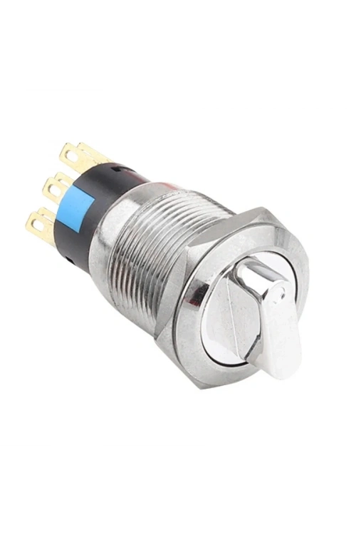 WD19X-P1 19mm Anahtarlı Mandal Buton 2NO+2NC