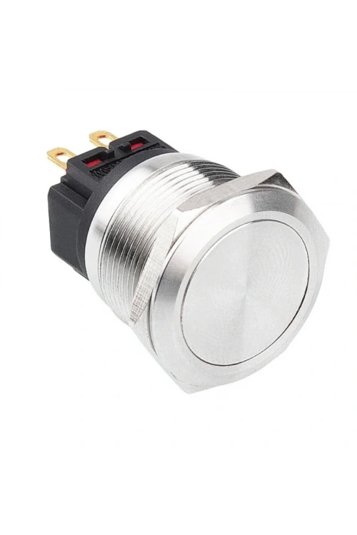 WD22B-P1 22mm Düz Yaylı Metal Buton