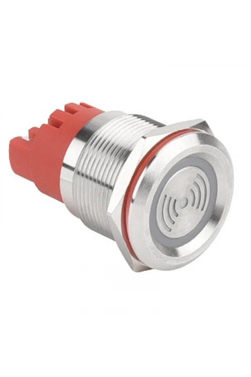 WD22F-P0-S24VR LX 22mm Sabit Sesli Işıklı Metal Buzzer - 24V