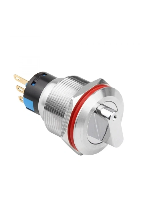 WD22X-P1 22mm Anahtarlı Mandal Buton 1NO+1NC