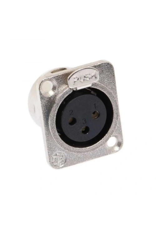 XLR Konnektör Panel Tipi Dişi - 3 Pin