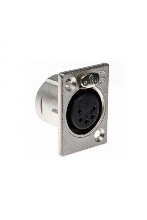 XLR Konnektör Panel Tipi Dişi - 5 Pin