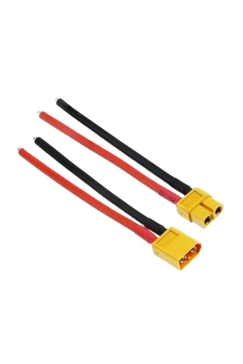 XT60 Dişi-Erkek Lipo Pil Şarj Kablosu Seti 10cm