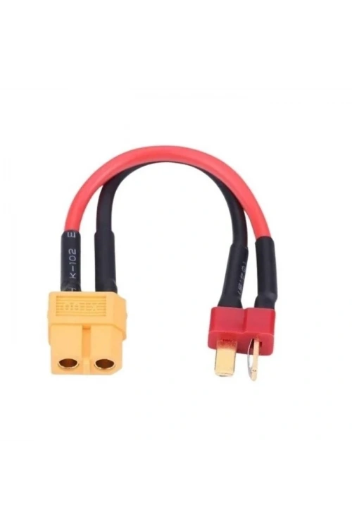 XT60 Dişi - T-Plug Erkek Dönüştürücü Kablo - 5cm