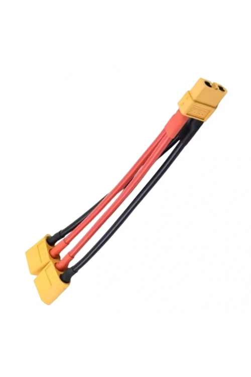 XT60 Lipo Pil Paralel Şarj Kablosu 2/1 Erkek Dişi