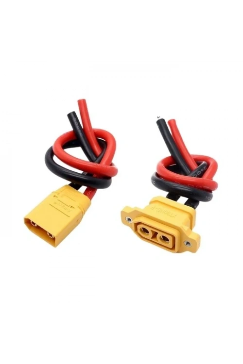 XT90E Dişi-Erkek Lipo Pil Şarj Kablosu Seti 10cm