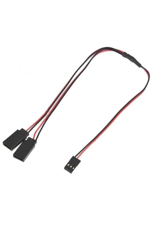 Y Tipi Servo Kablosu 60cm - 1JR Erkek 2 Futaba Dişi