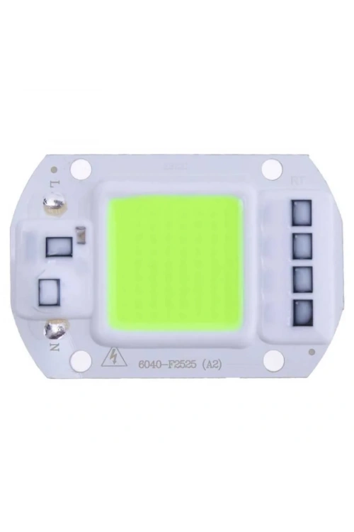Yeşil 220V Projektör Cob Led 50W Driver Çipli
