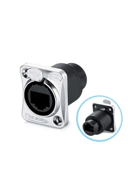YT-RJ45-JSX-18-001 Su Geçirmez Ethernet Konnektörü - Dişi
