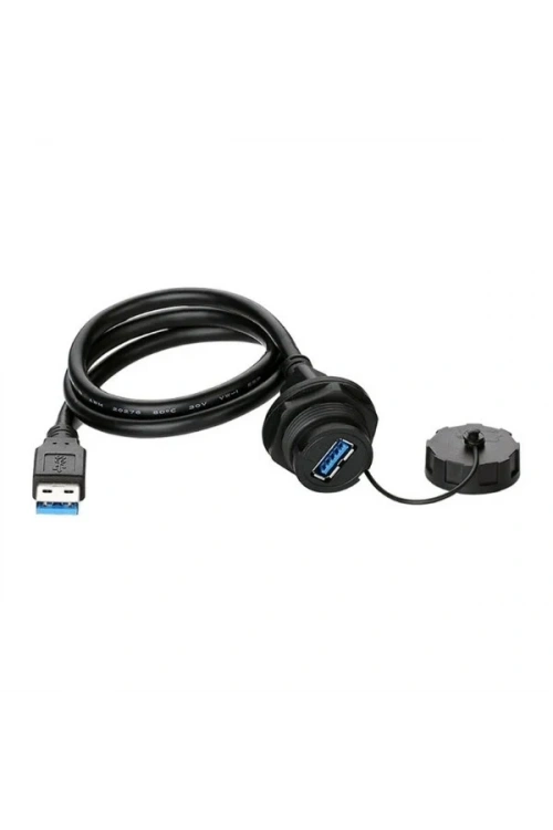 YU-USB3-FS-MP-1M-001A Su Geçirmez Dişi-Erkek USB Konnektör - 1M Kablo
