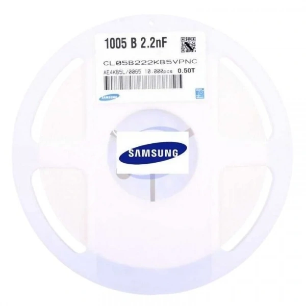 0402 2.2nF 50VDC SMD Kondansatör Rulo CL05B222K05NNPC
