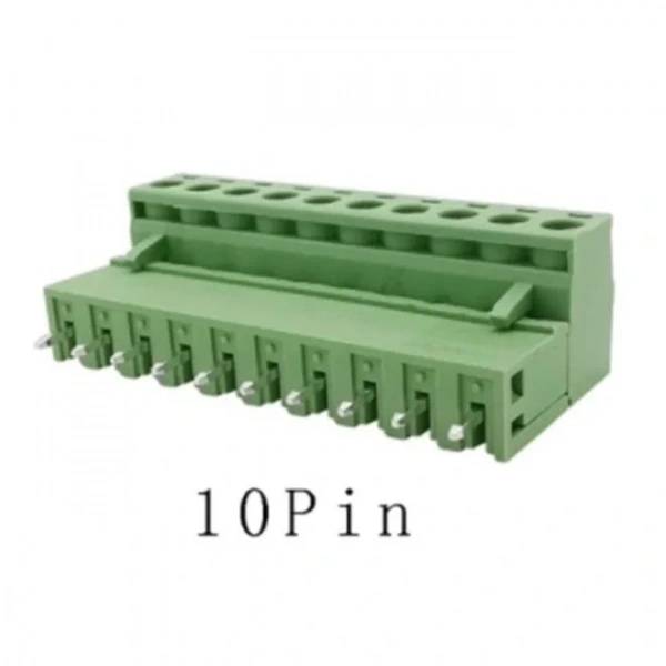10 Pin 5.08mm Geçmeli 180C Takım Klemens