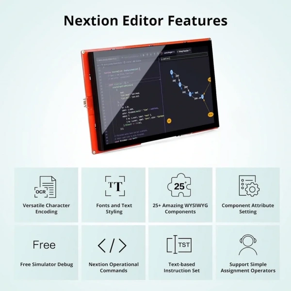 10.1 Inch Nextion Dokunmatik NX1060P101-011C-I