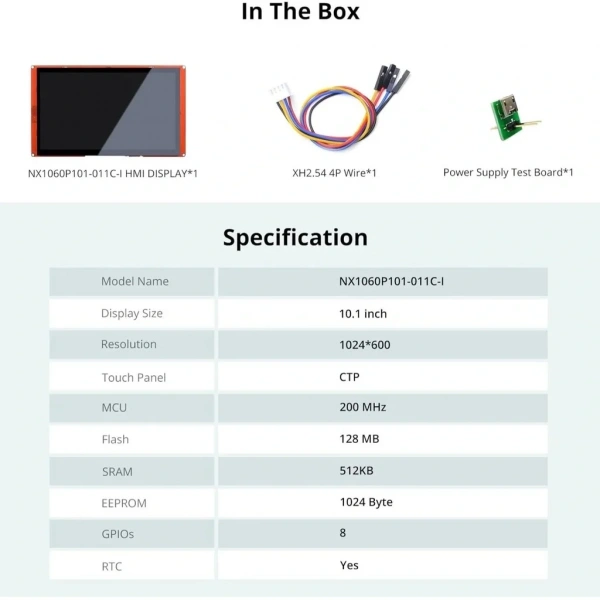10.1 Inch Nextion Dokunmatik NX1060P101-011C-I