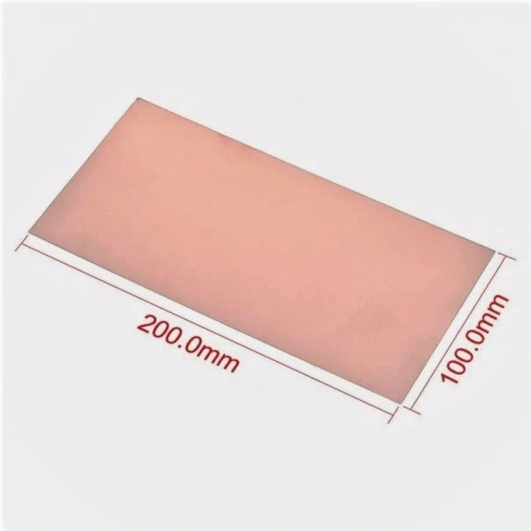10x20 Bakır Plaket 100x200mm