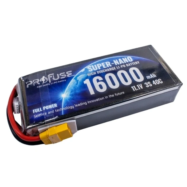 11.1V 3S 16000mAh 40C Lipo Batarya