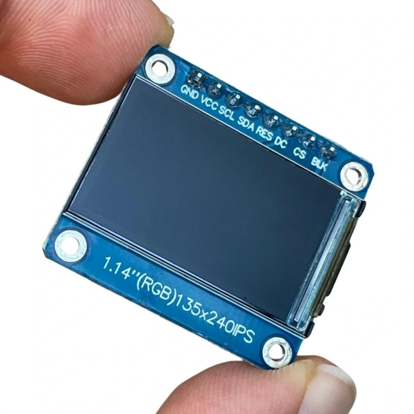1.14 inch ST7789V Chip 135×240 RGB TFT IPS 8 Pin LCD Ekran Modülü
