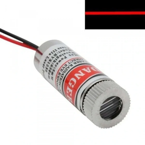 12mm 650nm 5mw Kırmızı Çizgi Kafalı Lazer