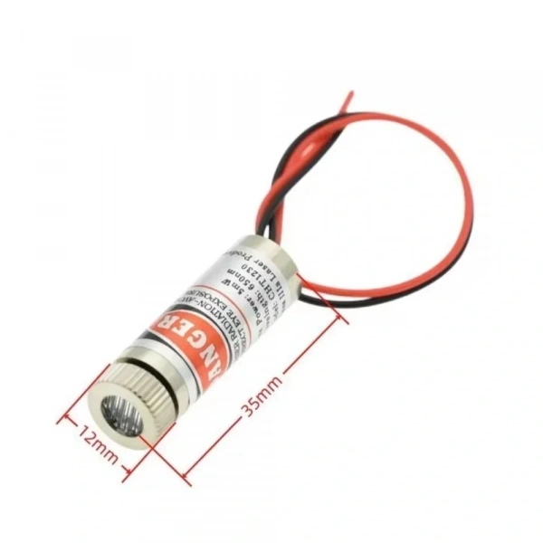 12mm 650nm 5mw Kırmızı Nokta Kafalı Lazer