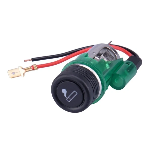 12V 120W Işıklı Oto Çakmaklık - Yeşil
