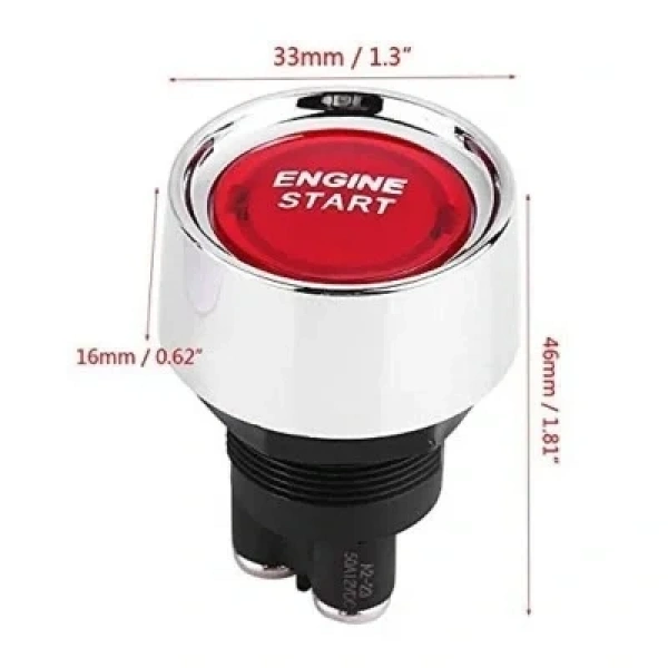 12V 50A Kontak Anahtarı - Kırmızı