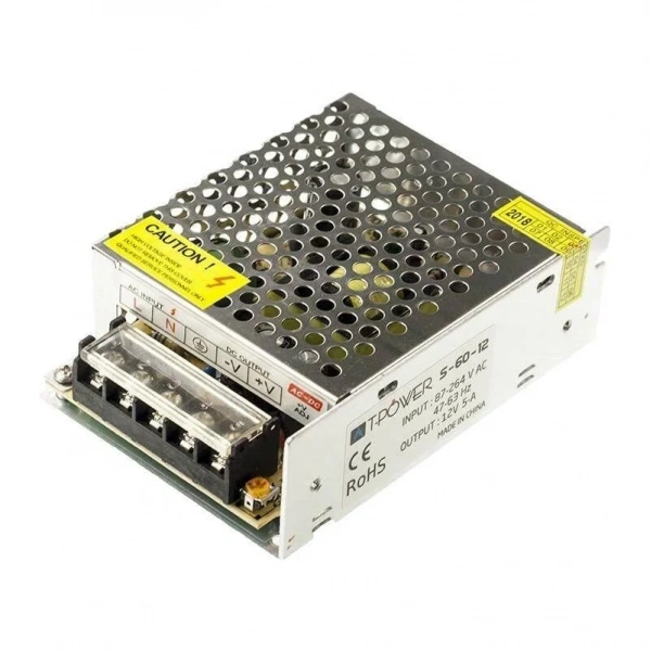 12V 5A Metal Case Power Supply