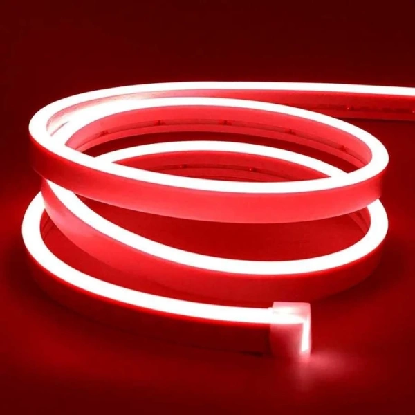 12V Esnek Neon Şerit Led 5 Metre - Kırmızı