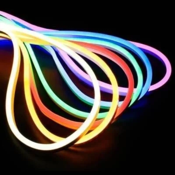 12V Esnek Neon Şerit Led 5 Metre - Mavi