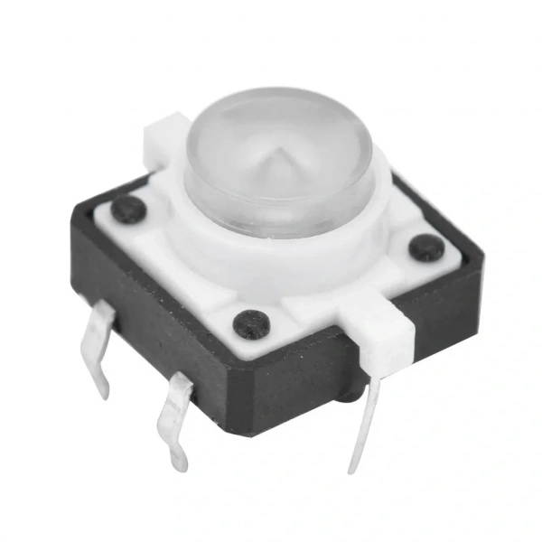 12x12mm Beyaz Led Işıklı Tact Switch