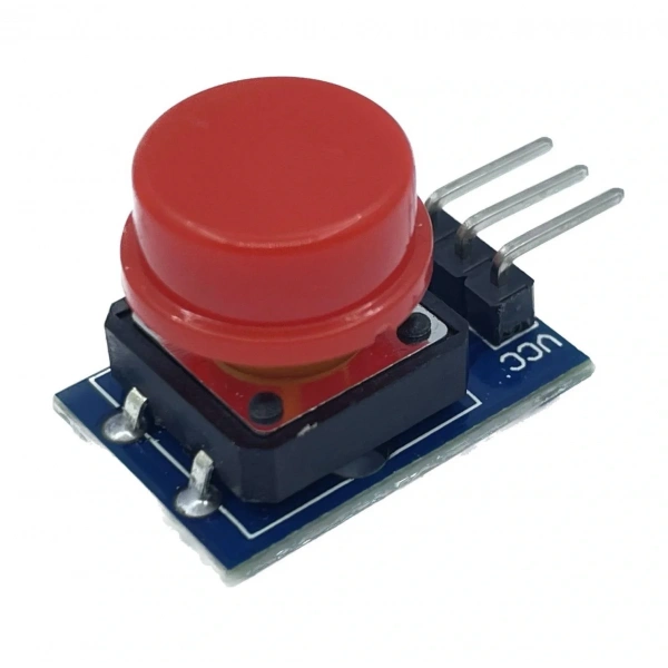 12x12mm Push Buton Switch Modül Kırmızı Kapak 1 Adet