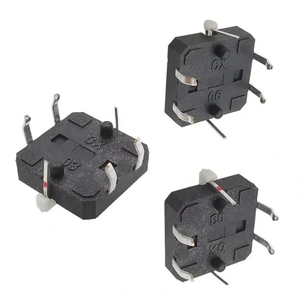 12x12mm Yeşil Led Işıklı Tact Switch