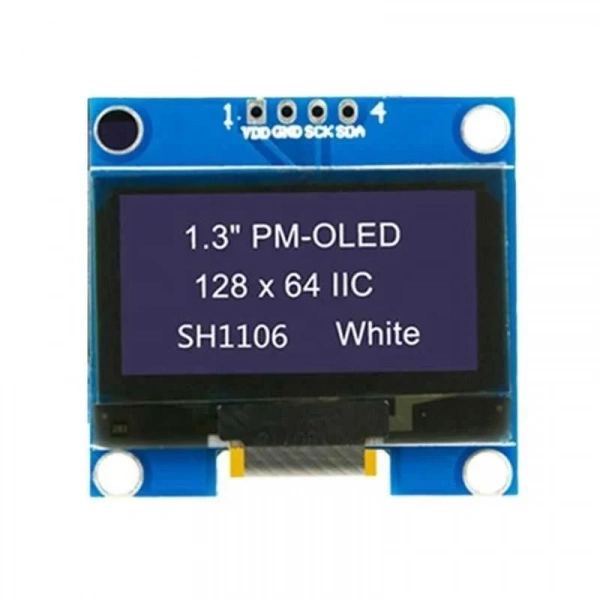 1.3 128X64 OLED Ekran Beyaz GME12864-80