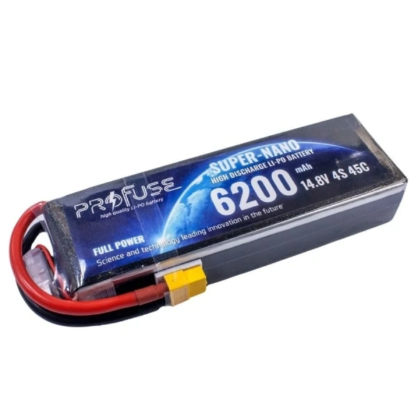 14.8V 4S 6200mAh 45C Lipo Batarya