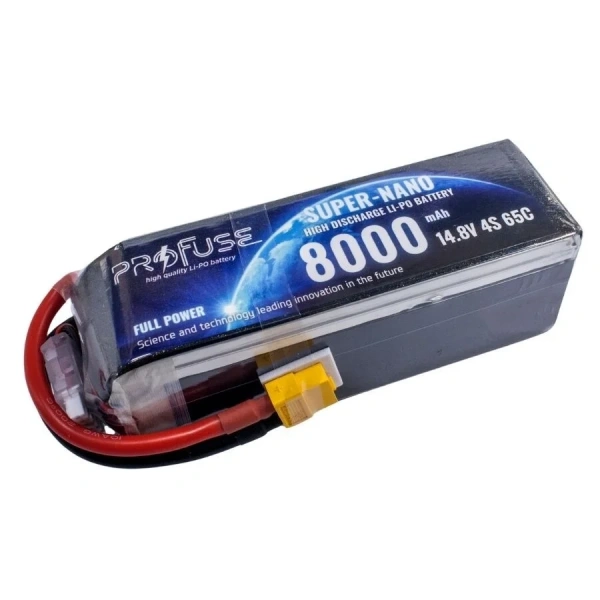 14.8V 4S 8000mAh 65C Lipo Batarya