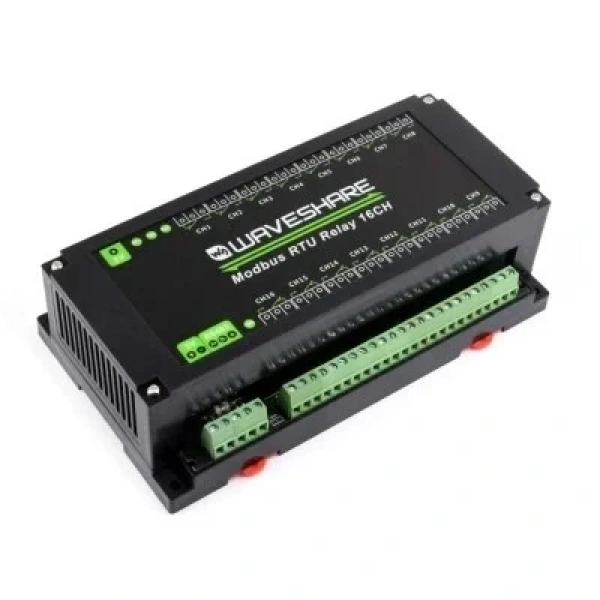 16 Kanallı Modbus RTU Ethernet Röle Modülü - RS485 Arayüzü