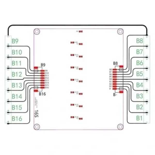 16S Li-ion & 18650 & Lifepo4 BMS Batarya Koruyucu Balans Devresi