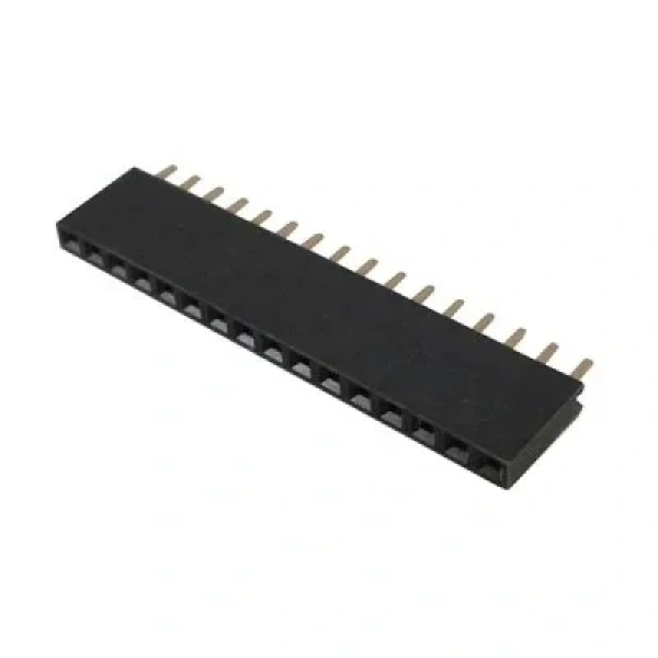1x16 Dişi Header 16 Pin 180 Derece