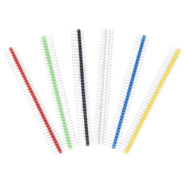 1x40 Erkek Header 40 Pin 2.54mm 180 Derece - Mavi