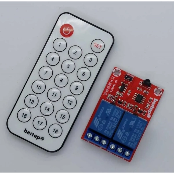 2 Kanal IR Kumandalı Röle Kartı 12 Volt