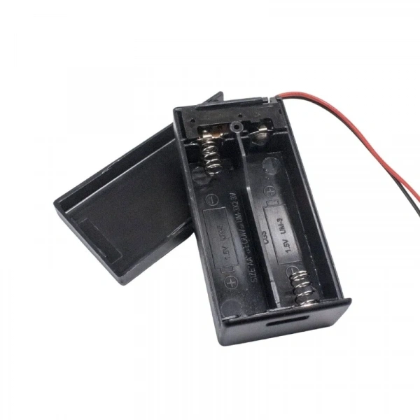 2li AA Pil Yuvası - JSH PH-2.0 Anahtarlı ve Kapaklı