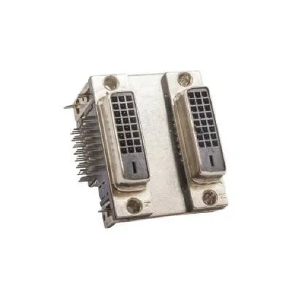 2 Port DVI-D Dual Dişi Konnektör PCB Tipi