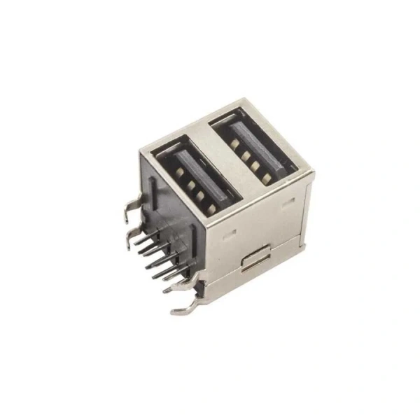 2 Port USB-A 2.0 Dişi Konnektör PCB Tipi