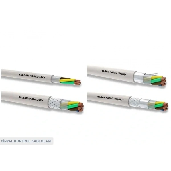 2 x 0.22mm Sinyal Kontrol Kablosu 1m LIYY