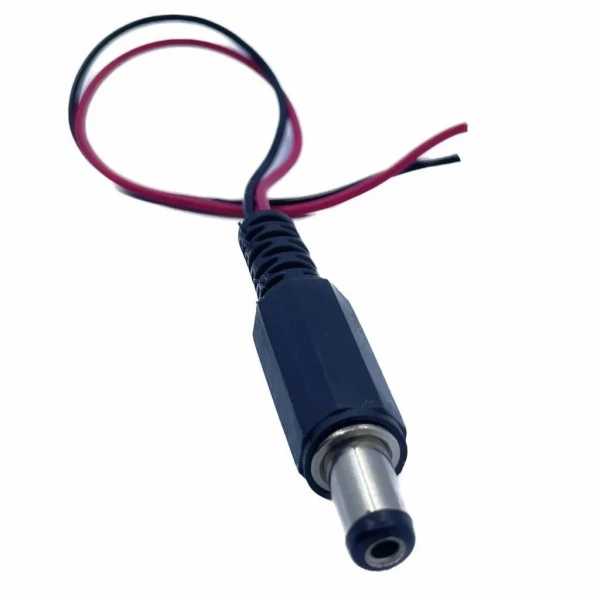 2.1mm Kablolu Erkek Jak - Jack Adaptör Fiş 15 cm 1 Adet