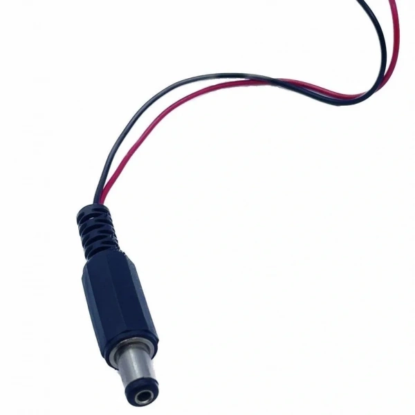 2.1mm Kablolu Erkek Jak - Jack Adaptör Fiş 15 cm 1 Adet