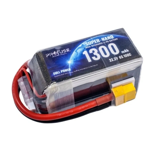 22.2V 6S 1300mAh 100C Lipo Batarya